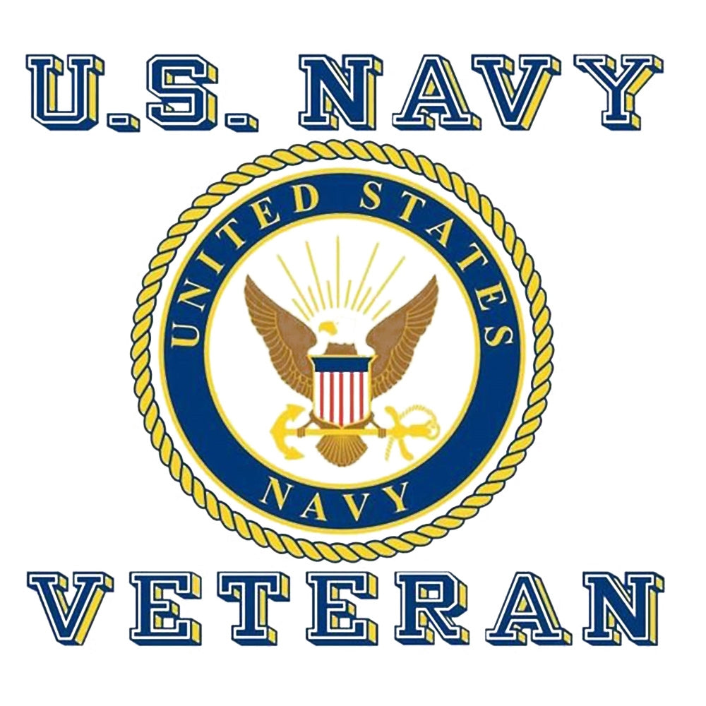 US Navy Veteran Logo Decal D156-N