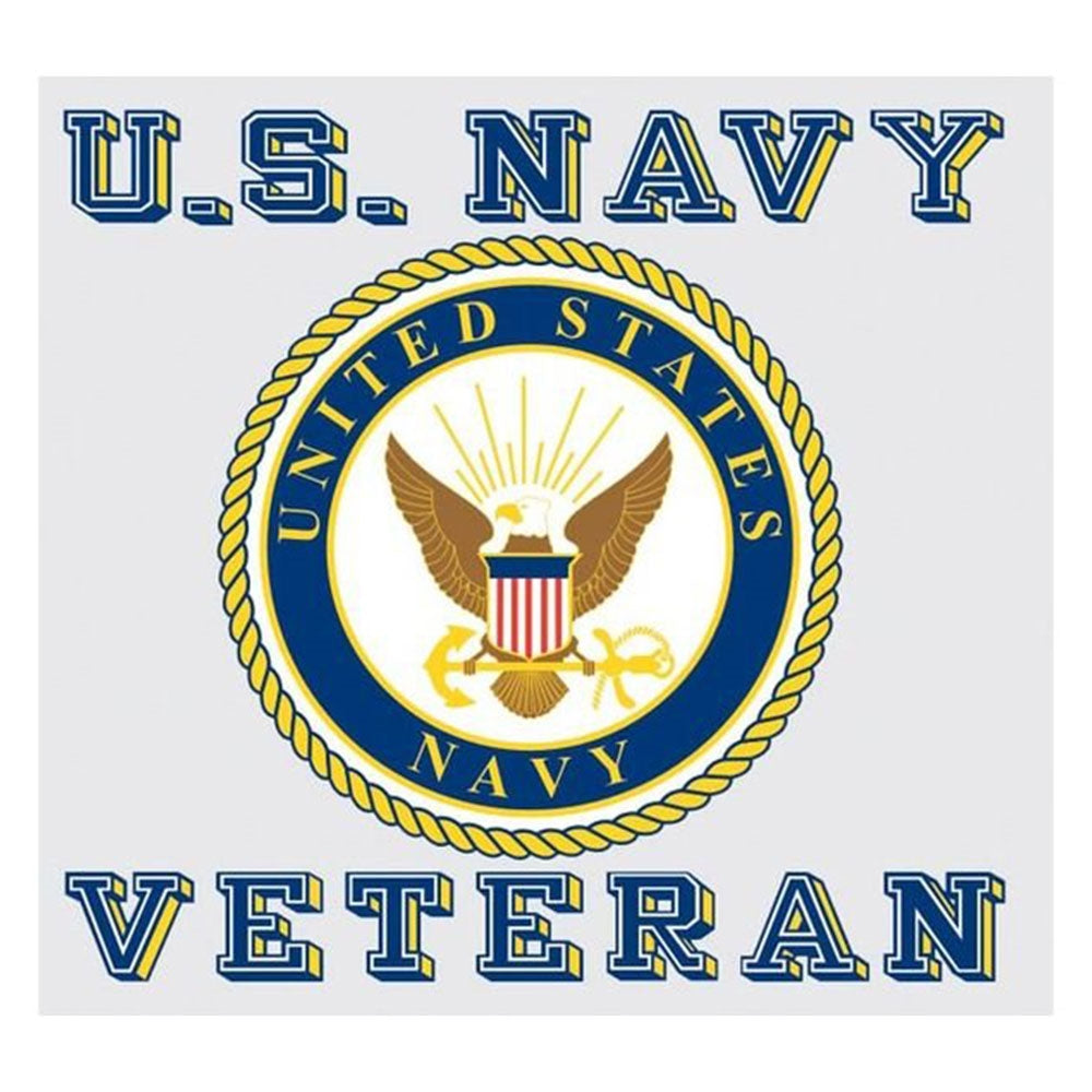 US Navy Veteran Logo Decal D156-N