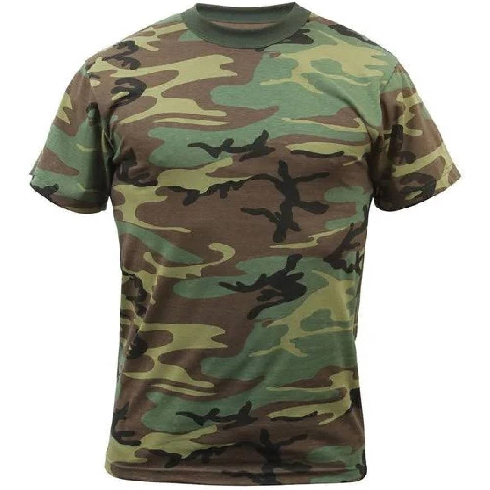 Rothco Kids Woodland Camo Heavyweight T-Shirt 7703