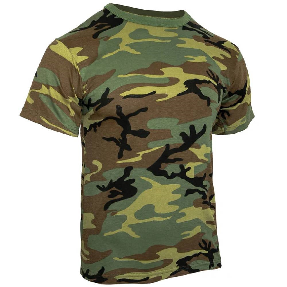 Rothco Kids Woodland Camo Heavyweight T-Shirt 7703