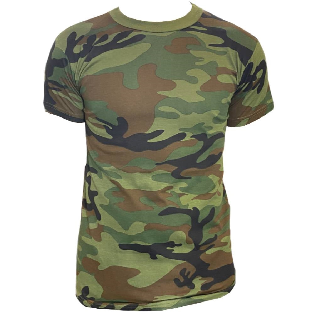 Rothco Kids Woodland Camo Heavyweight T-Shirt 7703