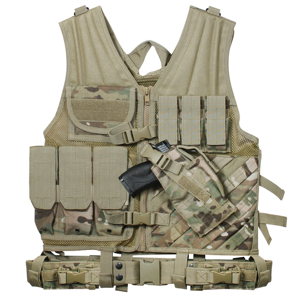 Rothco Oversized Multicam Tactical Cross Draw Vest 66384
