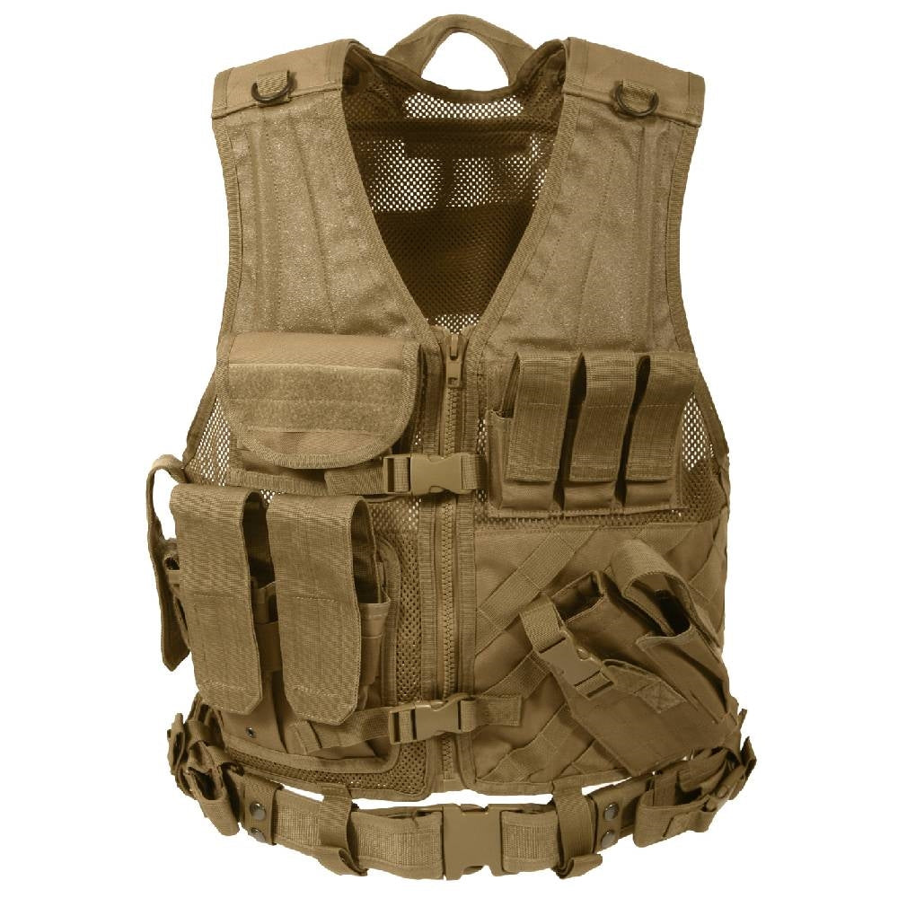 Rothco Coyote Tactical Cross Draw Vest 4491