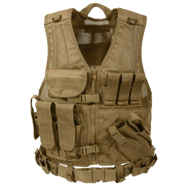 Rothco Coyote Tactical Cross Draw Vest 4491