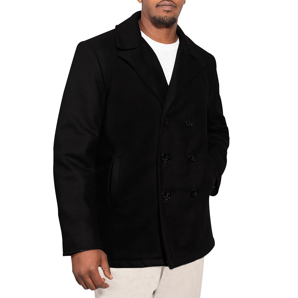 Rothco Deluxe Black Pea Coat - 71020