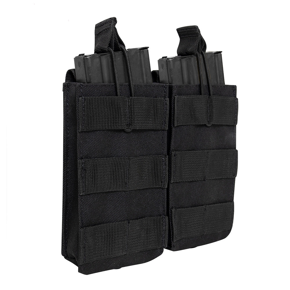 Rothco Black Open Top Double Mag Pouch - 31005