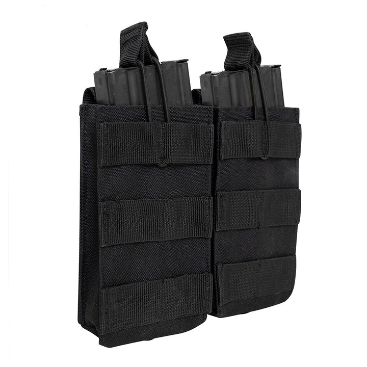Rothco Black Open Top Double Mag Pouch - 31005