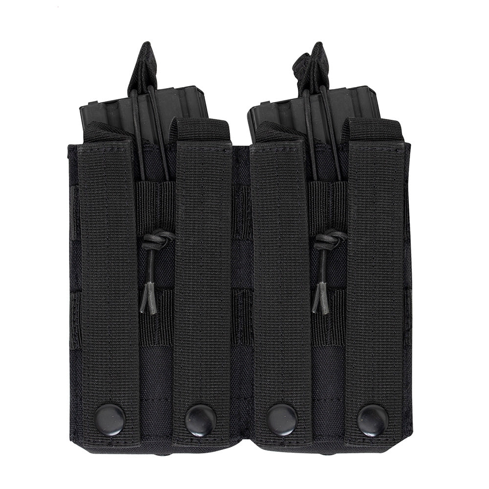 Rothco Black Open Top Double Mag Pouch - 31005