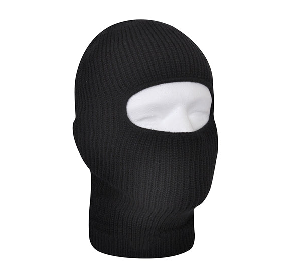 Rothco Black Fine Knit One Hole Facemask - 5969