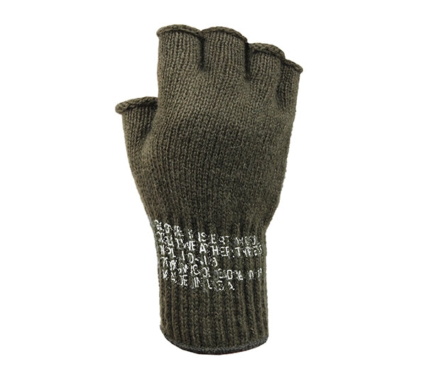 Rothco Olive Drab Fingerless Wool Gloves 8410