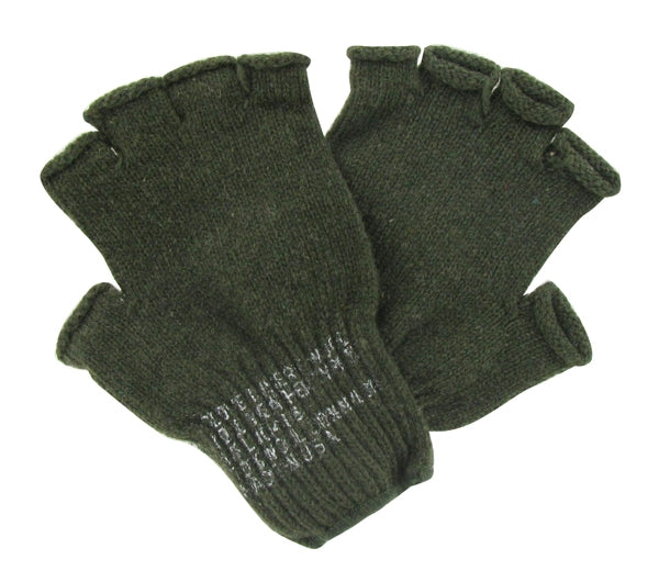 Rothco Olive Drab Fingerless Wool Gloves 8410