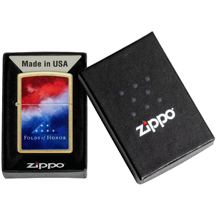 Zippo  Folds of Honor Clouds Design Lighter - 47095