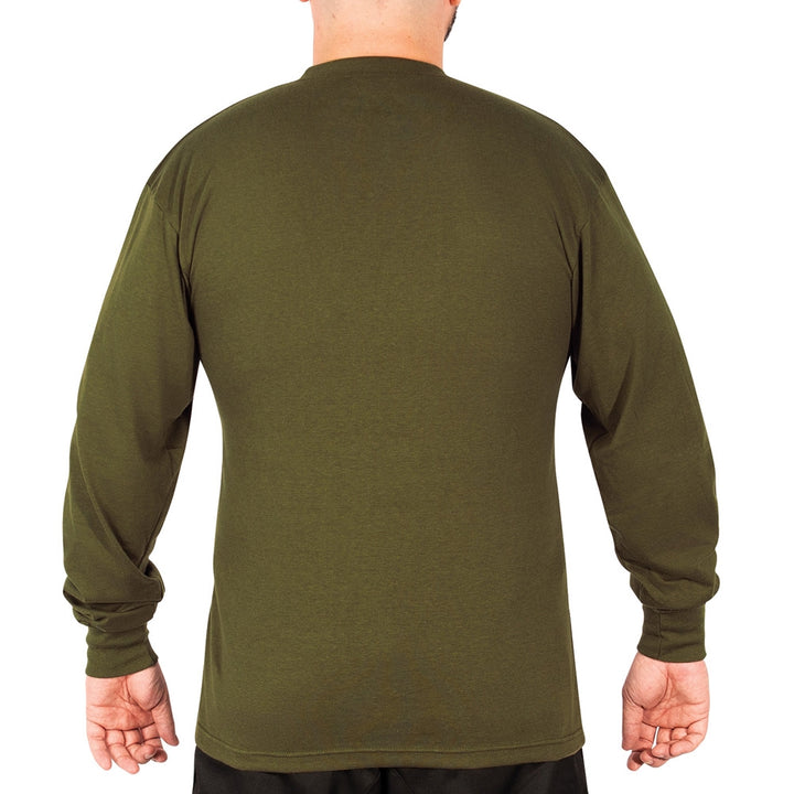 Rothco Olive Drab Long Sleeve Henley T-Shirt 21025