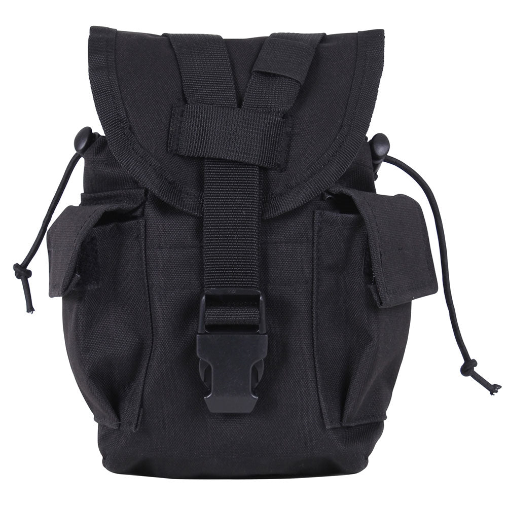 Rothco Black Molle Canteen Utility Pouch 40014