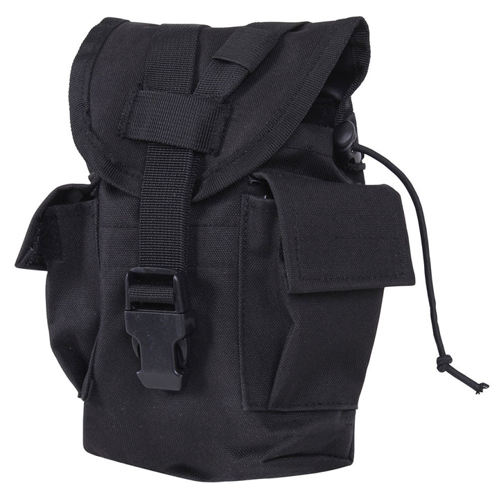 Rothco Black Molle Canteen Utility Pouch 40014