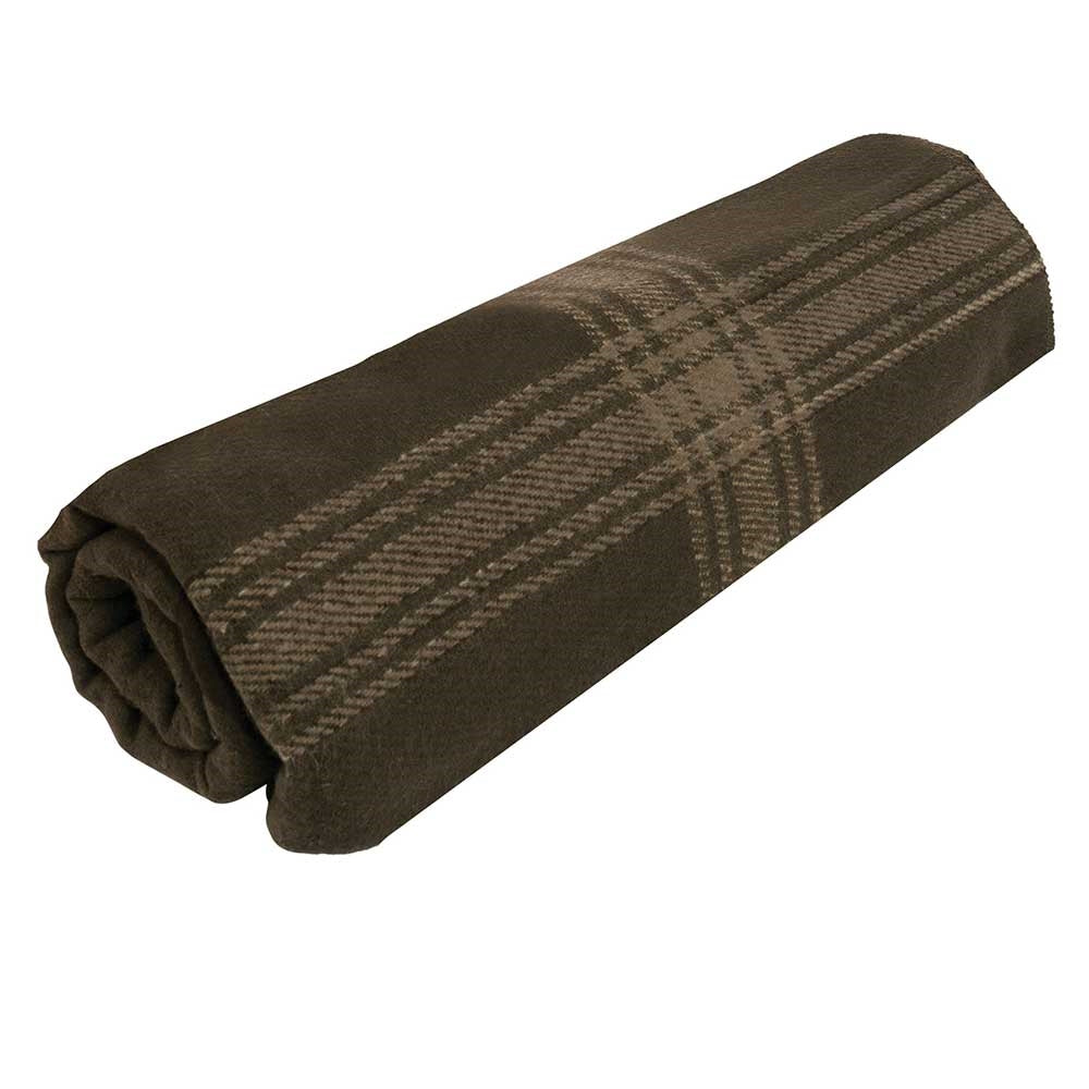 Rothco Brown With Tan Striped Wool Blanket 11096