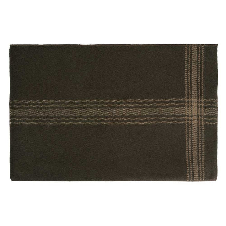 Rothco Brown With Tan Striped Wool Blanket 11096