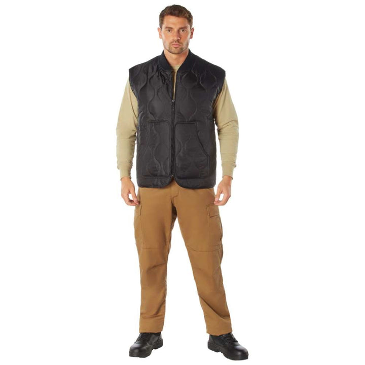Rothco Black Quilted Woobie Vest - 10434