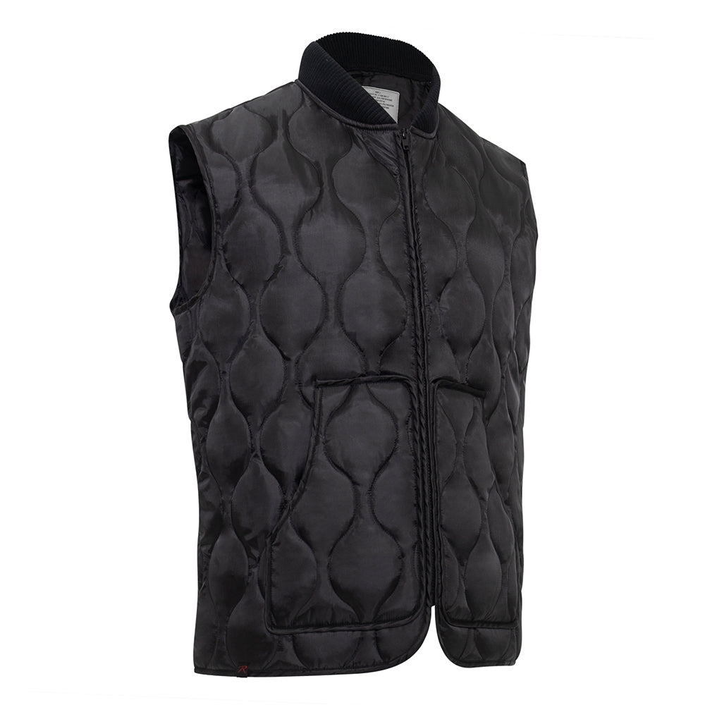 Rothco Black Quilted Woobie Vest - 10434