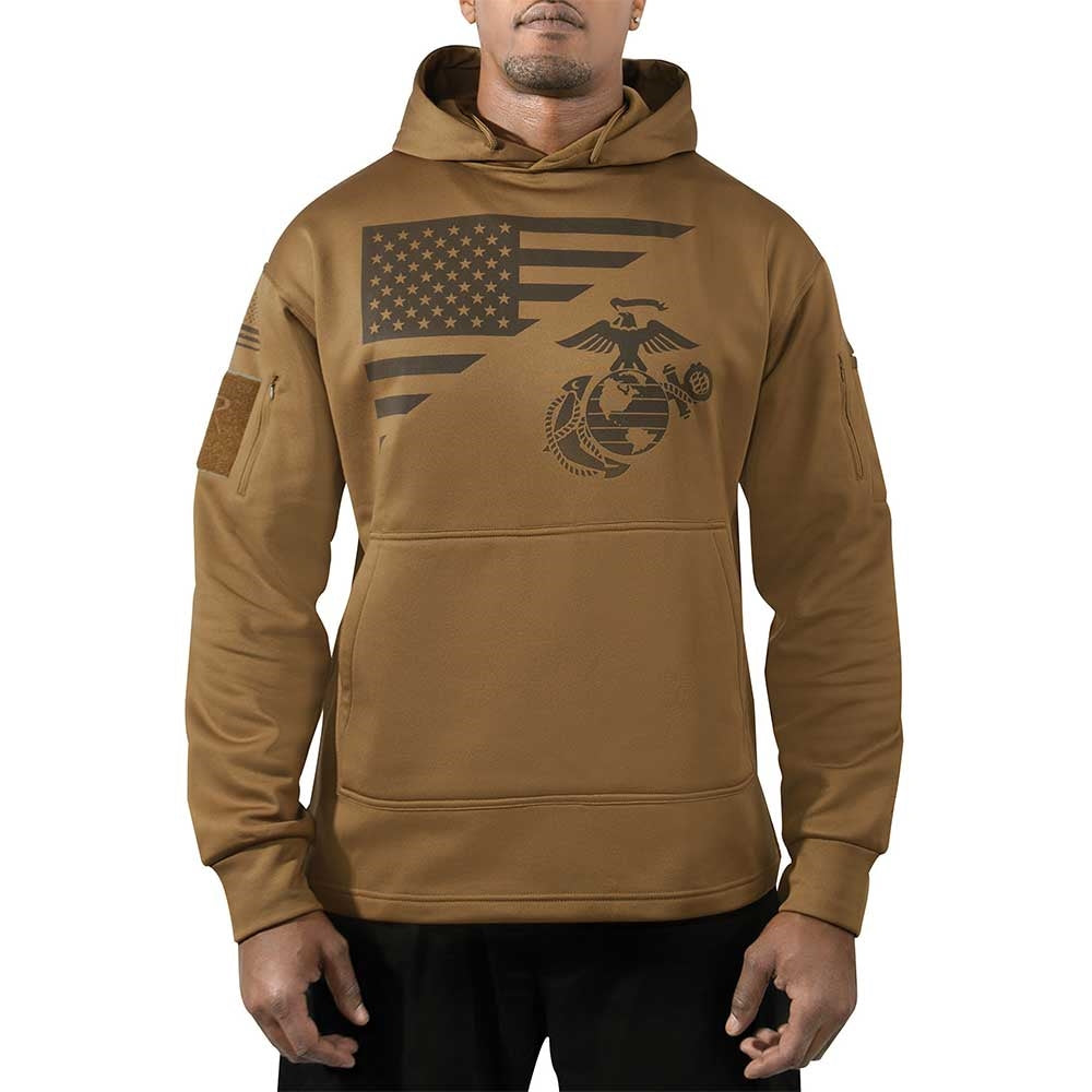 Rothco US Flag / USMC Concealed Carry Hoodie  41670