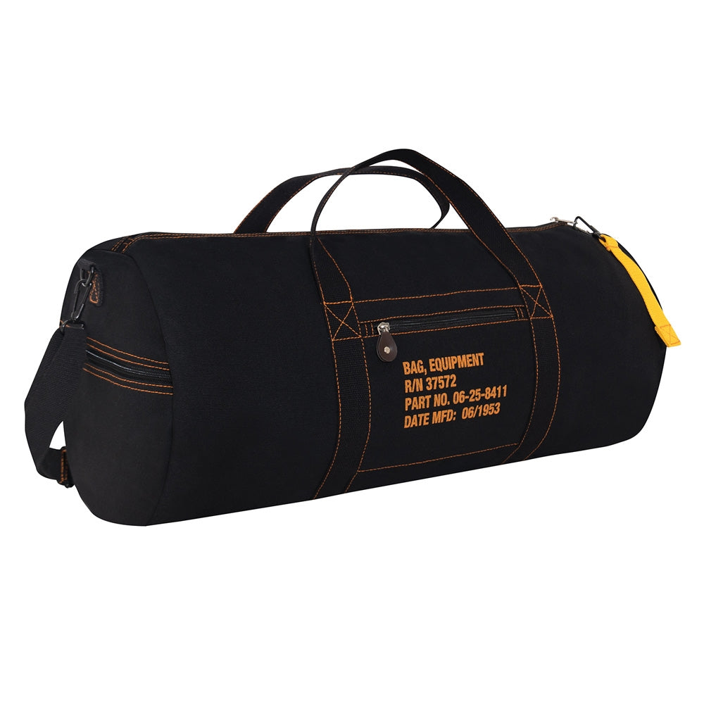 Rothco Black Canvas Equipment Bag 22334