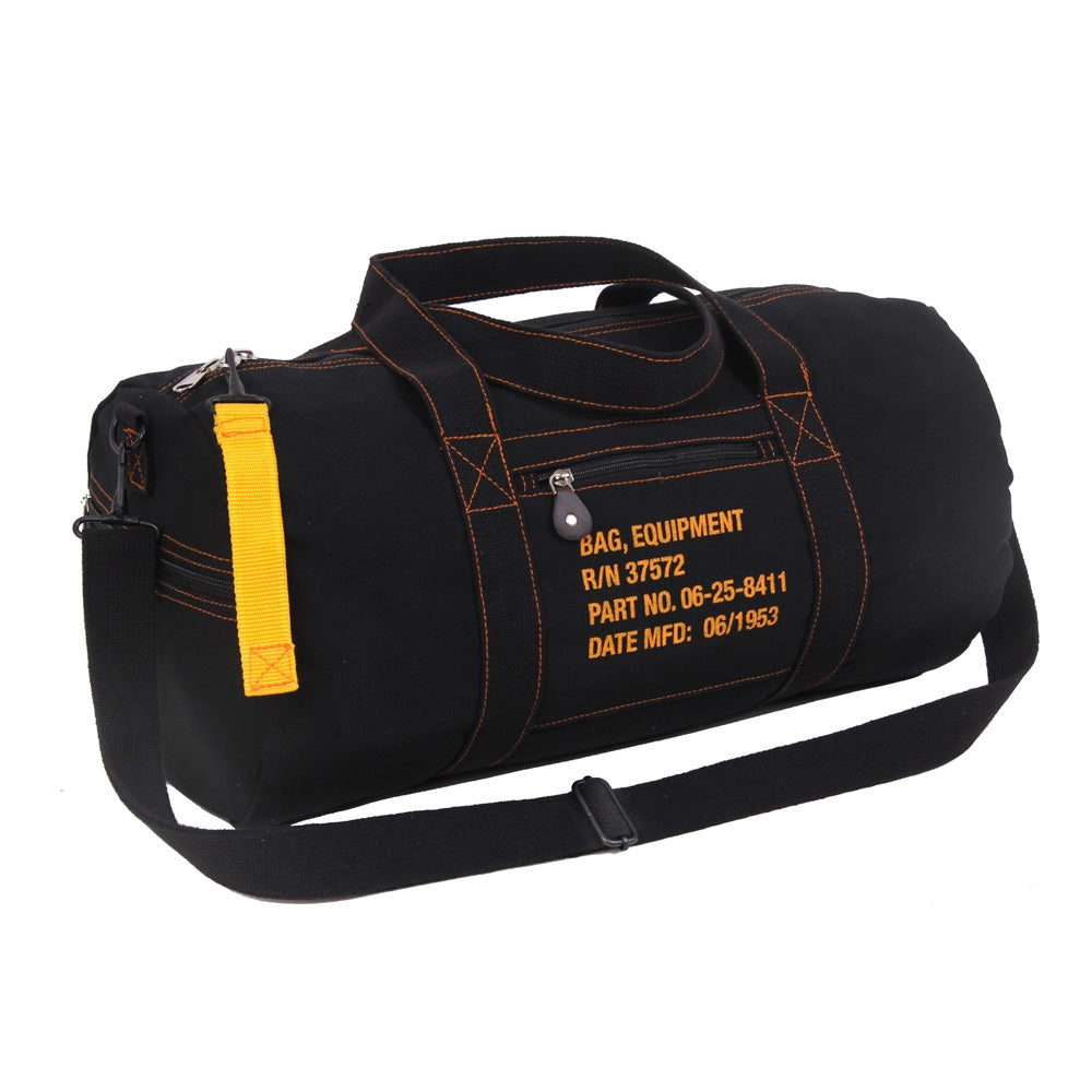 Rothco Black Canvas Equipment Bag 22334
