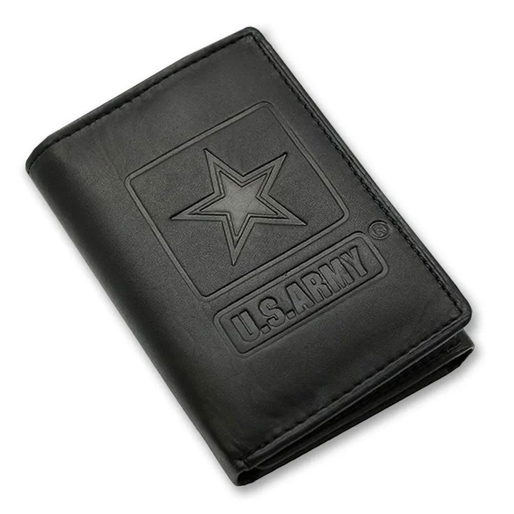 US Army Star Embossed Trifold Wallet TW-27-OLD