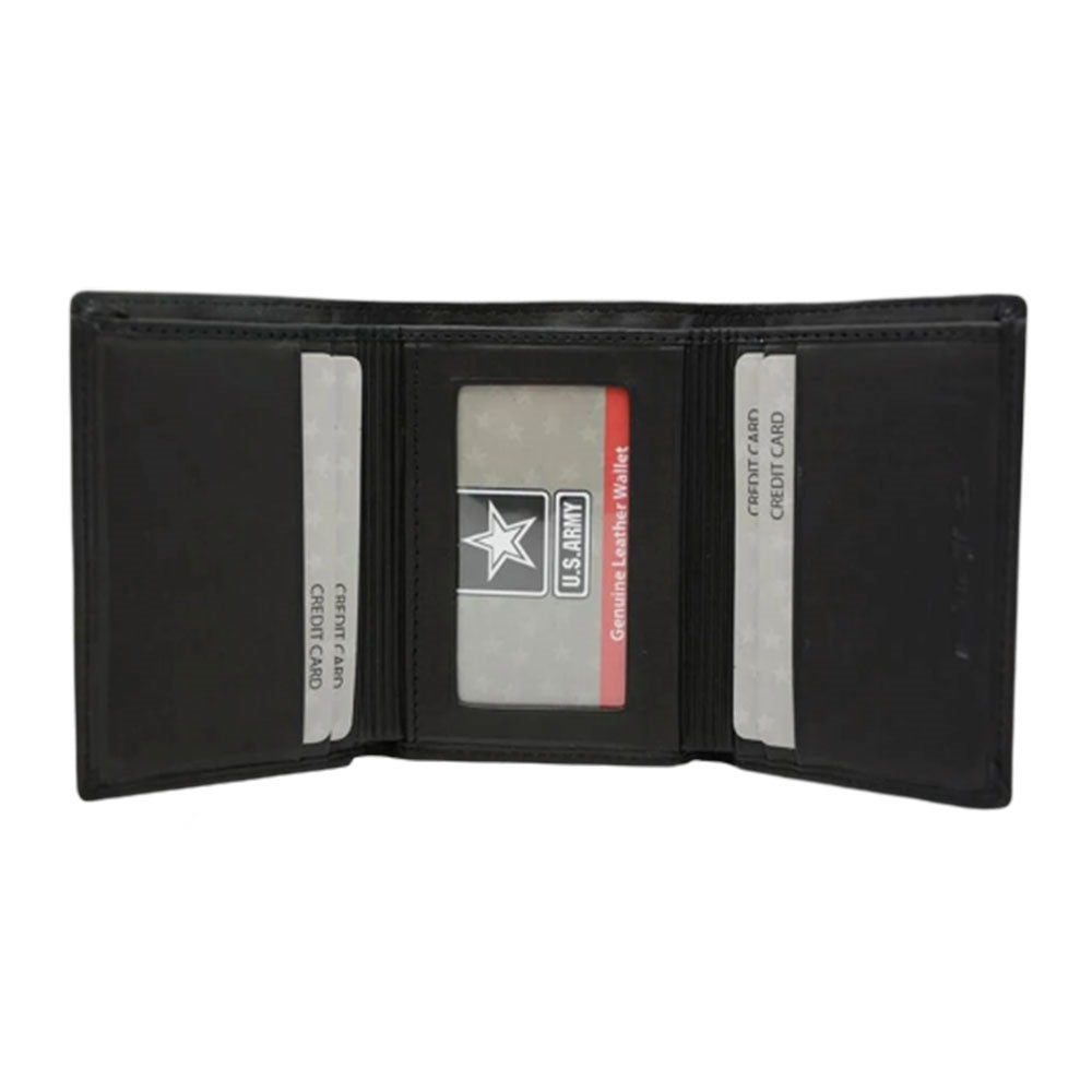 US Army Star Embossed Trifold Wallet TW-27-OLD