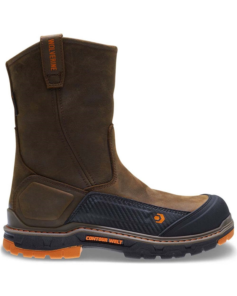 Wolverine Overpass Waterproof CarbonMAX Tall Wellington Pull on Work Boot W10708