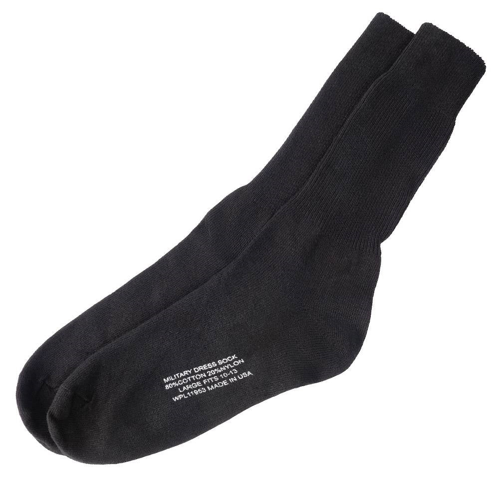 Rothco Black Military Dress Socks 6143