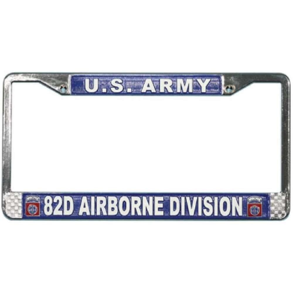 US Army 82D Airborne Division License Plate Frame LFA09