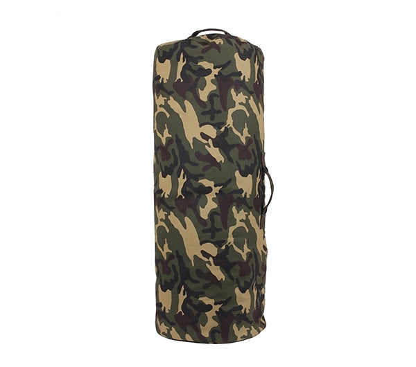 Rothco Woodland Camo Zipper Canvas Duffle Bag - 3689
