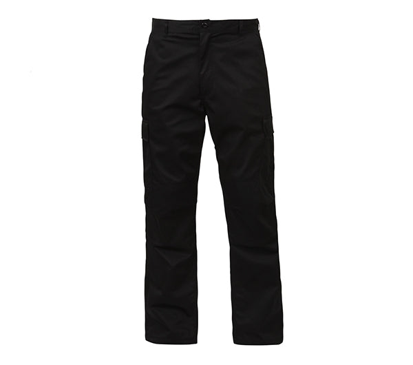 Rothco Black Relaxed Fit Zipper Fly BDU Pants - 2971