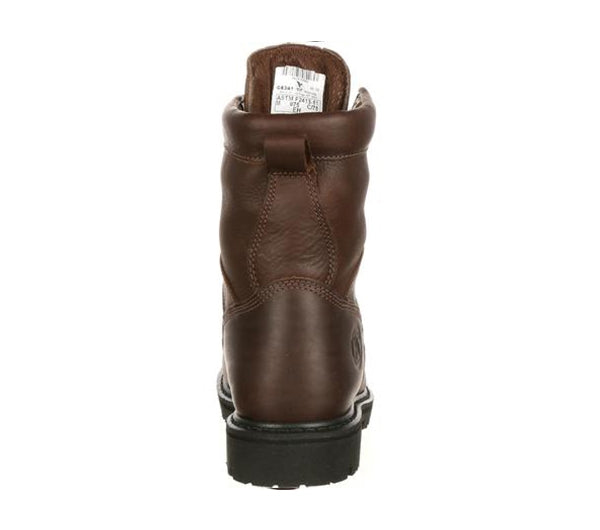 Georgia Boots Brown 8-Inch Logger Steel Toe Boots - G8341