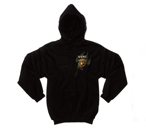 Rothco USMC Bulldog Hooded Sweatshirt - 80333