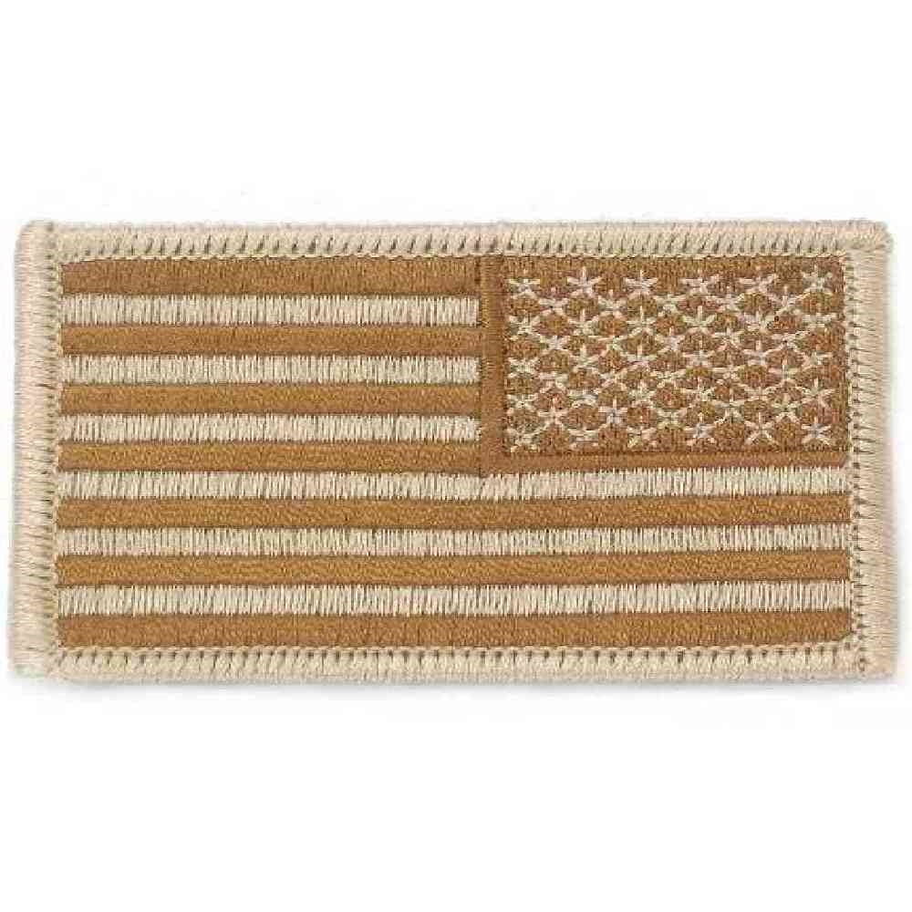 Rothco Reverse Desert Tan American Flag Patch 18888