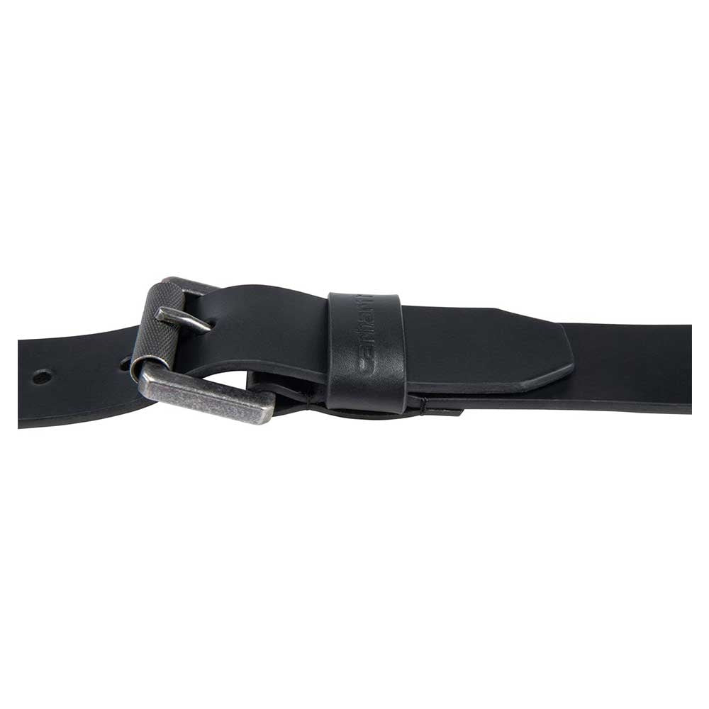 Carhartt Bridle BK Leather SLV Roller Buckle Belt A0005562-001