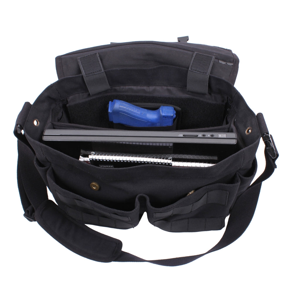 Rothco Black Concealed Carry Messenger Bag 91218