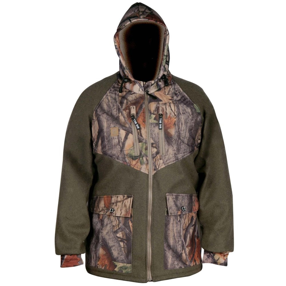 Big Bill Merino Wool Hunting Jacket with Game Bag BBHARMER