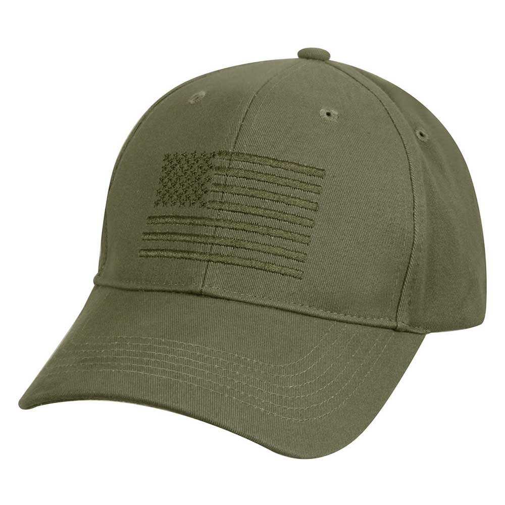 Rothco Olive Drab US Flag Low Profile Cap 99880