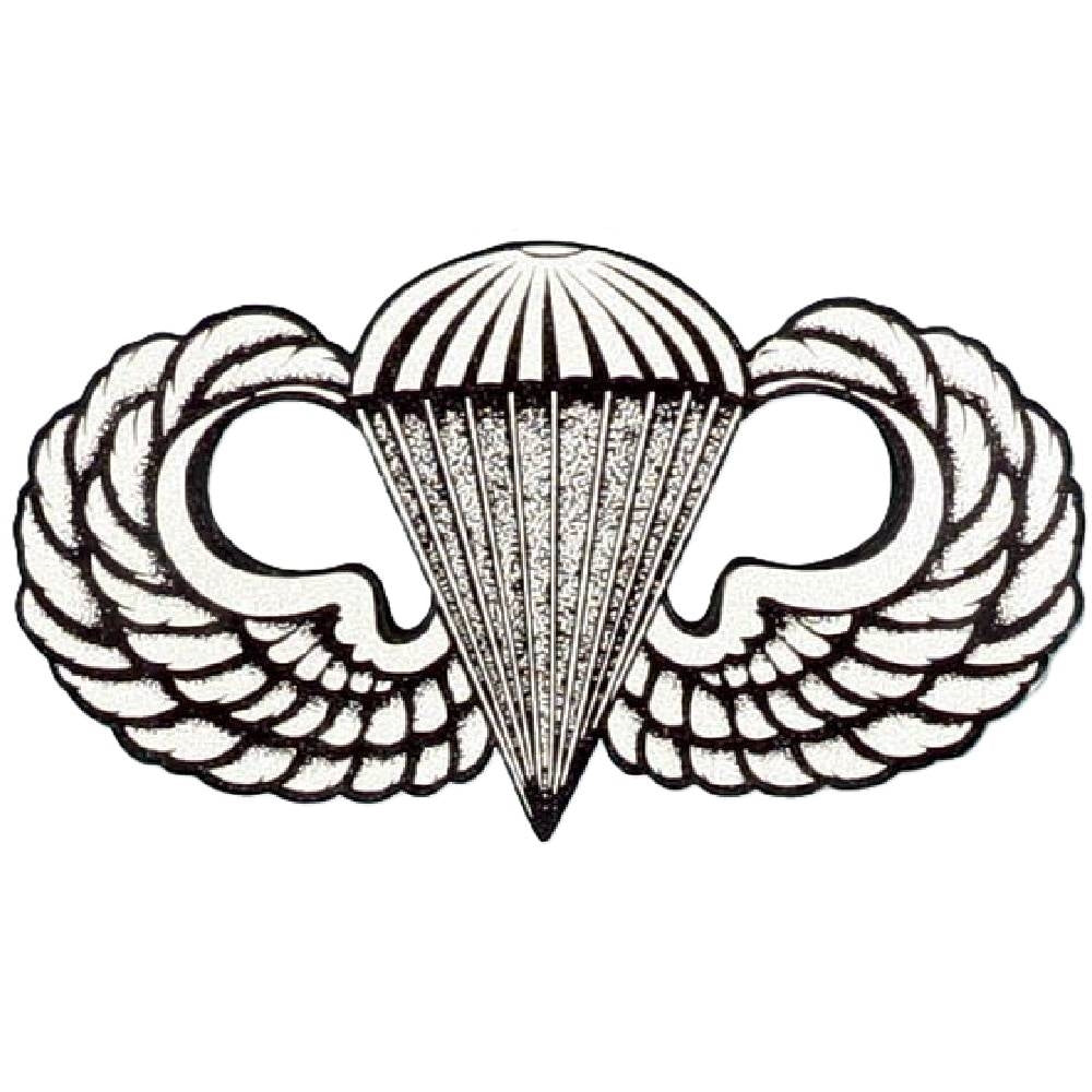 Basic Parachutist Badge Mylar Decal D70-A