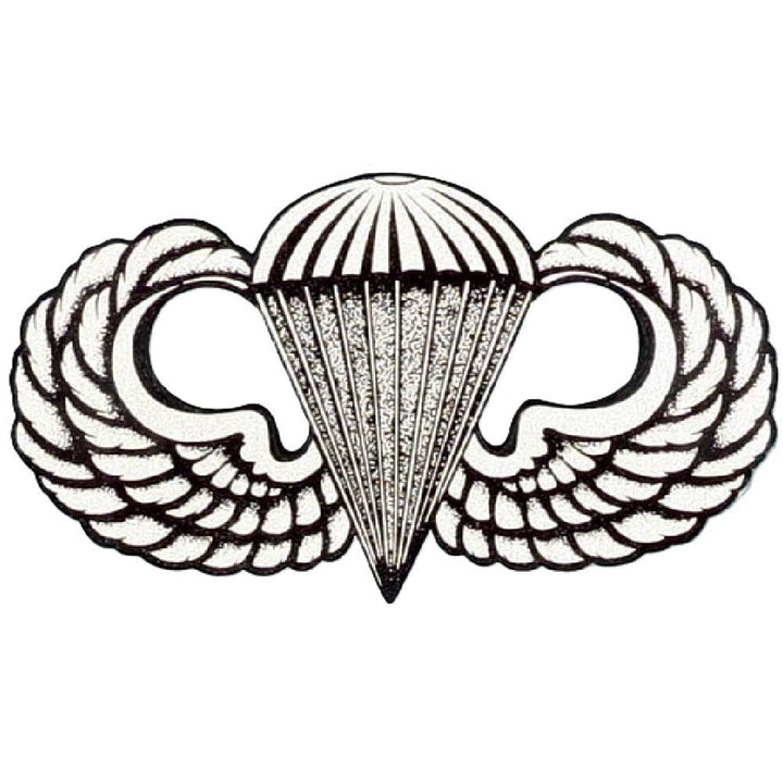 Basic Parachutist Badge Mylar Decal D70-A