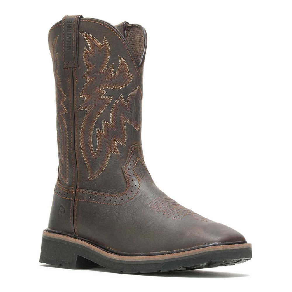Wolverine Rancher Waterproof Soft Toe Square Toe Western Wellington Pull On Work Boot W10704