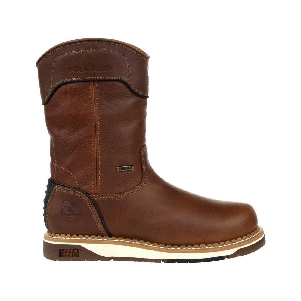 Georgia AMP LT Wedge Waterproof Pull On Soft Toe Work Boot GB00369