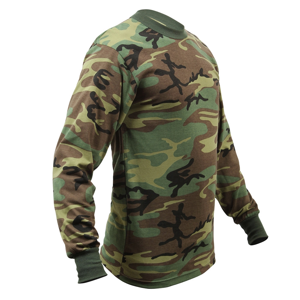 Rothco Woodland Camo Long Sleeve T-Shirt - 6778