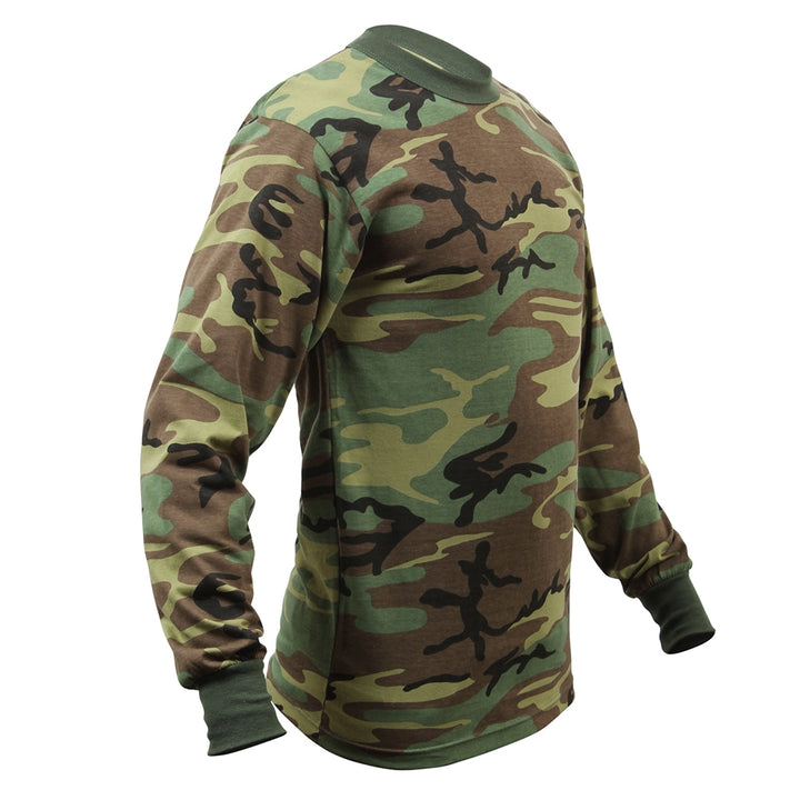 Rothco Woodland Camo Long Sleeve T-Shirt - 6778