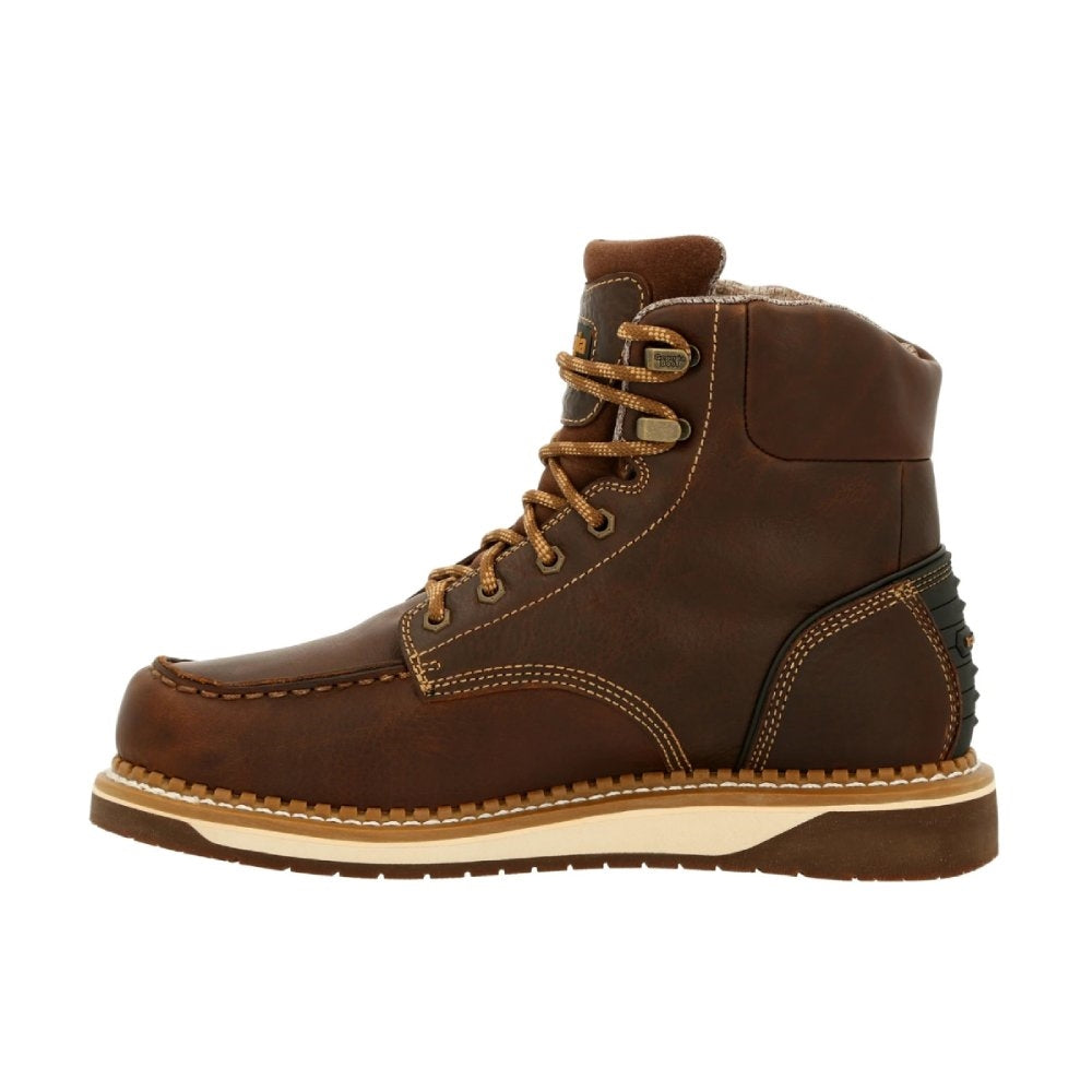 Georgia AMP LT Wedge Waterproof Lace Up Moc Toe Work Boot GB00429