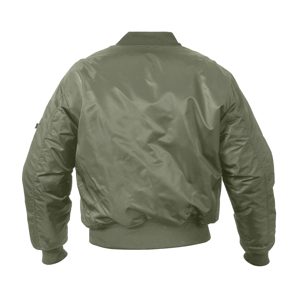 Rothco Sage Green Concealed MA-1 Flight Jacket - 77450