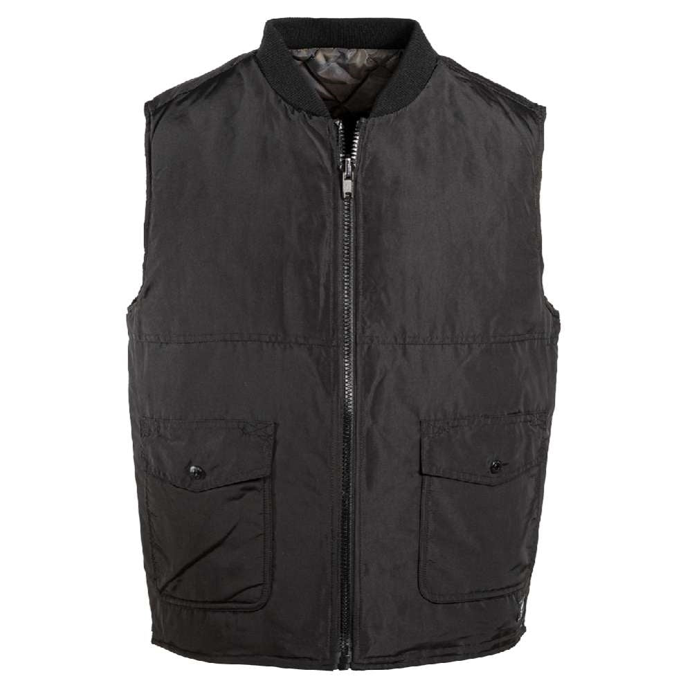 Schott Reversible Quilted Down Filled Vest 9262DV-BK