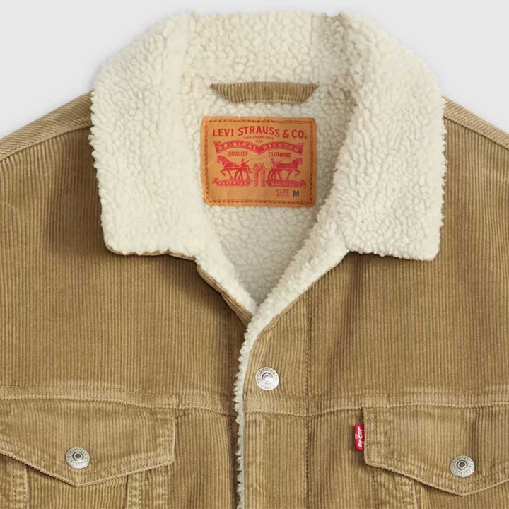 Levis Relaxed fit Sherpa TRKR Timber Wolf Jacket A5784-0022